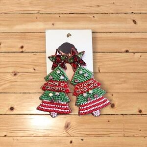 Festive Christmas Tree Earrings